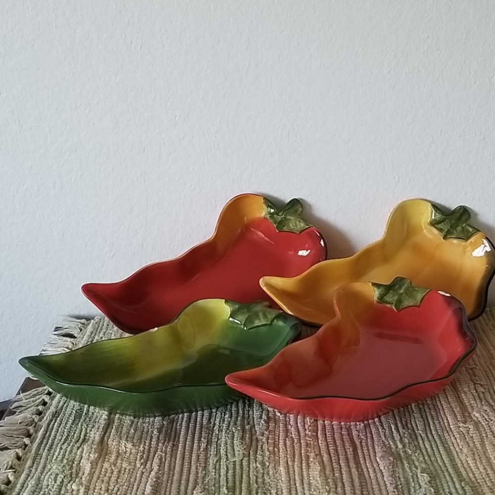 COPY - Clay Art Fiesta 9" Relish Dishes